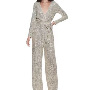 Eliza J Sequin Jumpsuit size 2